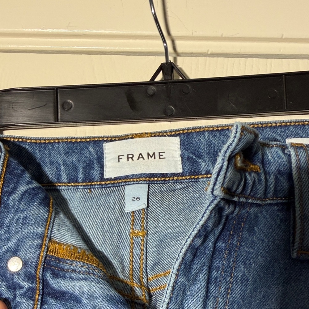 Frame Denim Women's Straight Leg Blue Jeans size 26 / small - Picture 3 of 6